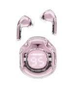 Беспроводные Bluetooth наушники ACEFAST T8 Crystal color (2) 500 mAh, Lotus Pink