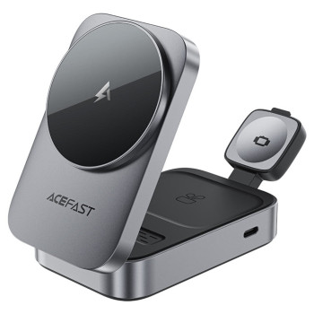 Беспроводное зарядное устройство ACEFAST E22 Desktop 3-in-1, Gray