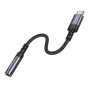 Перехідник BOROFONE BV24 Graceful digital Type-C to 3.5mm, Metal Grey