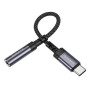 Перехідник BOROFONE BV24 Graceful digital Type-C to 3.5mm, Metal Grey