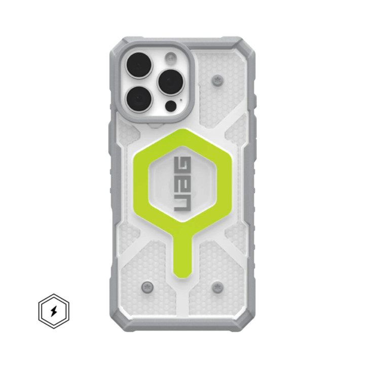 Чехол - накладка UAG AAA Pathfinder Mag Clear для iPhone 15 Pro Max, Light Green