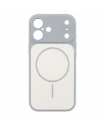 Чехол Silicone MAG COVER для iPhone 16, Lavender Grey