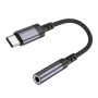Перехідник BOROFONE BV24 Graceful digital Type-C to 3.5mm, Metal Grey