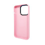 Чохол AG Glass Sapphire MagSafe Logo для iPhone 15, Pink