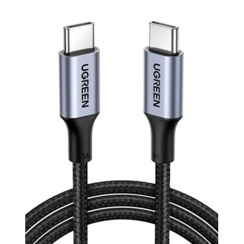 Data - Кабель UGREEN US316 Type-C to Type-C 2.0 100W 1.5m, Space Gray