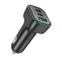 Автомобильное зарядное устройство BOROFONE BZ28C Trophie PD60W / QC3.0 3A car charger, Black