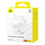 Сетевое зарядное устройство Baseus P10110902213-00 PD30W / QC3.0 3A Cable Type-C to Type, White