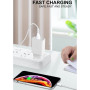 Сетевое зарядное устройство WUW T82 с кабелем USB-A to MicroUSB, White