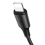 Data Кабель BOROFONE BX47 USB to Lightning 2.4A 1m, Black