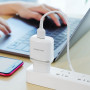 Сетевое зарядное устройство BOROFONE BA36A USB QC3.0 18W cable Micro-USB, White