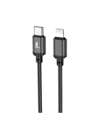 Data - кабель Wibrand Cobra Type-С to Lightning 1m, Black