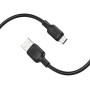 Data Кабель BOROFONE BX113 Lenny silicone charging USB - Micro-USB 3M, Black