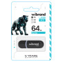 USB флешка Wibrand USB 2.0 Panther 64Gb, Black