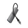 USB Хаб ACEFAST J15 USB-C 4-in-1, Metal Gray