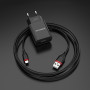 Мережевий зарядний пристрій BOROFONE BA20A Sharp cable BX17 Lightning 1m, Black