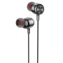 Проводные наушники HOCO M87 String wired earphones with with microphone, Gloomy Black