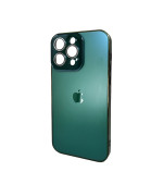 Чехол AG Glass Sapphire Frame для iPhone 15 Pro, Green