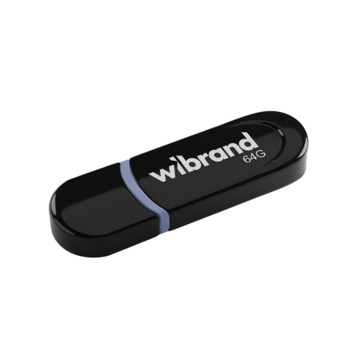 USB флешка Wibrand USB 2.0 Panther 64Gb, Black