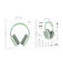 Bluetooth - навушники BOROFONE BO22 Plus Elegant BT headphones 800 mAh, Green