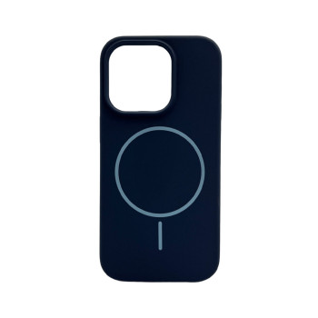 Чохол Cosmic Silicone Case Magnetic для iPhone 15 Pro Max, Dark Blue