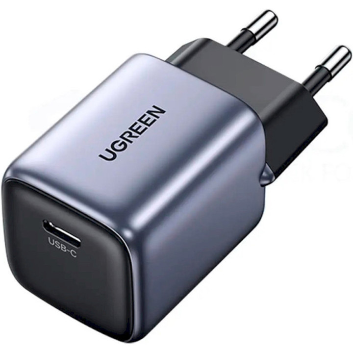 Сетевое зарядное устройство UGREEN CD319 Type-C PD30W / QC3.0 EU, Space Gray