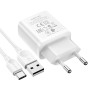 Мережевий зарядний пристрій BOROFONE BA68A Glacier 10.5W cable Type-C, White