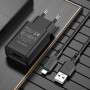 Сетевое зарядное устройство BOROFONE BA68A 10.5W cable USB -  Lightning 1m, Black