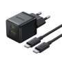 Мережевий зарядник пристрій Baseus Palm PD30W / QC3.0 3A cable Type-C to Type-C 1m, Black 