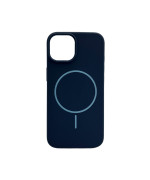 Чехол Cosmic Silicone Case Magnetic для iPhone 14, Dark Blue