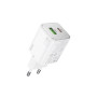 Мережевий зарядний пристрій HOCO N41 PD20W / QC3.0 3A, White