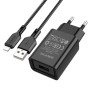 Сетевое зарядное устройство BOROFONE BA68A 10.5W cable USB -  Lightning 1m, Black