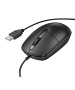 USB Дротова Миша BOROFONE BG17 1600 dpi, Black