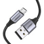 Data-Кабель UGREEN US290 Micro USB 2.0 1m, Metal - Black