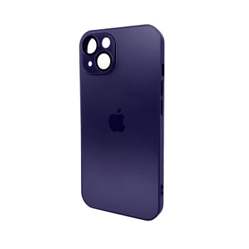 Чохол AG Glass Matt Frame Color для iPhone 14, Deep Purple