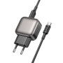 Сетевое зарядное устройство с кабелем BOROFONE BAS51A 12 W, Black