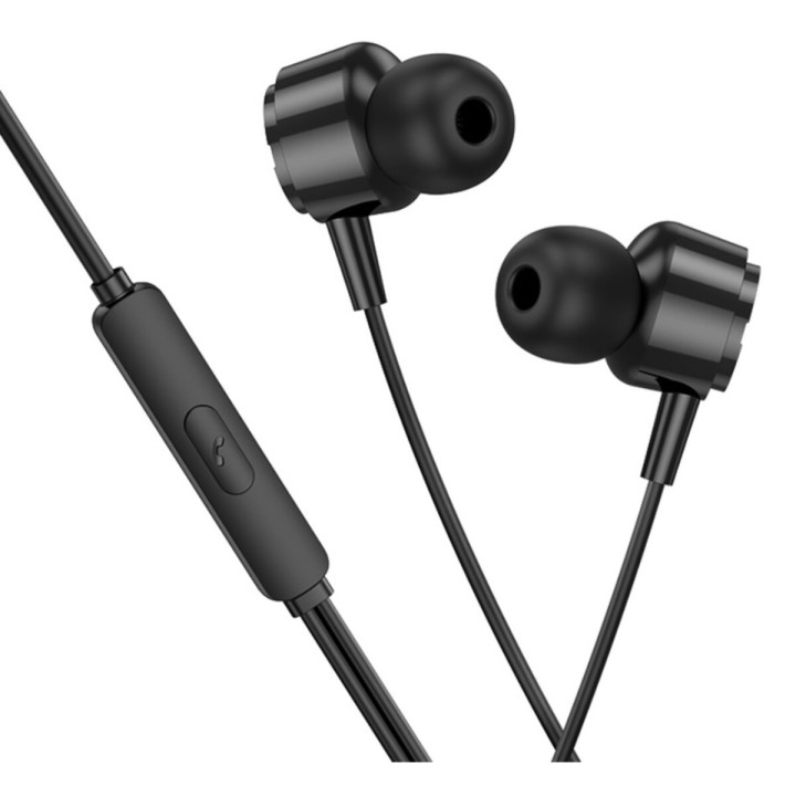 Дротові навушники BOROFONE BM94 mini jack 3.5 мм 1.2 м, Black