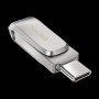 Флешка Flash SanDisk USB 3.1 Ultra Dual Luxe Type-C 64Gb (150 Mb/s), Silver