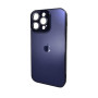 Чохол AG Glass Sapphire Frame MagSafe для iPhone 15 Pro Max, Deep Purple