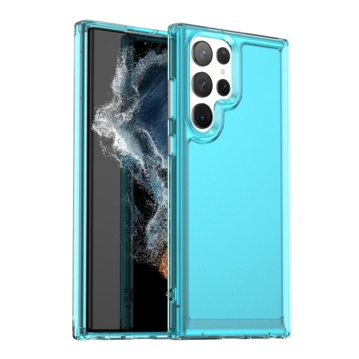 Чехол - накладка Cosmic Clear Color 2 mm для Samsung Galaxy S23 Ultra, Transparent Blue