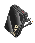 Зовнішній акумулятор Power Bank HOCO Q37A PD20W Power Bank with 2 cables 20000mAh, Black