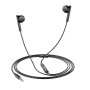 Наушники-гарнитура HOCO M93 wire control earphones with microphone 1,2 м, Black