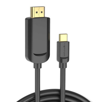 Відео кабель Vention Type-C to HDMI 4K 30Hz 1.5M, Black