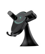 Автотримач для смартфонів з підтримкою бездротової зарядки WUW Z34, Black