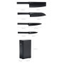 Набор ножей из 5 предметов Xiaomi HuoHou Set of Knives with Stand 5 in 1, Black