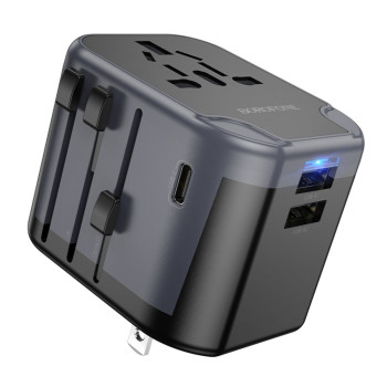 Сетевое зарядное устройство BOROFONE BAC12 12W, Black