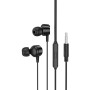 Дротові навушники BOROFONE BM94 mini jack 3.5 мм 1.2 м, Black