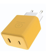 Сетевое зарядное устройство WUW C189 PD20W / QC3.0, Yellow-White