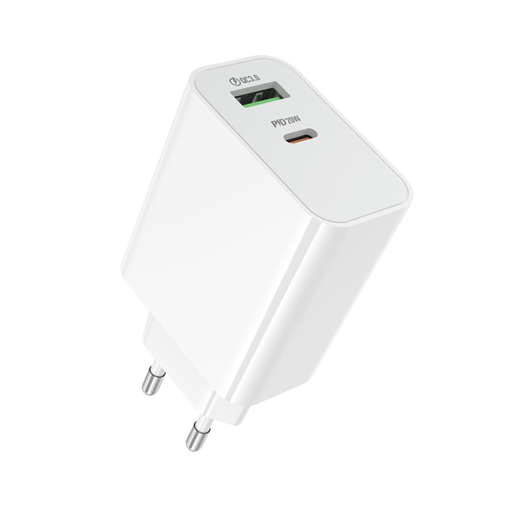 Мережевий зарядний пристрій BOROFONE BA106A PD20W, White