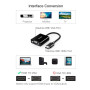 Перехідник UGREEN CM611 HDMI to VGA Adapter, Black