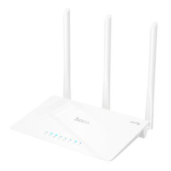 Маршрутизатор HOCO HI30 WiFi4 wireless router EU, White